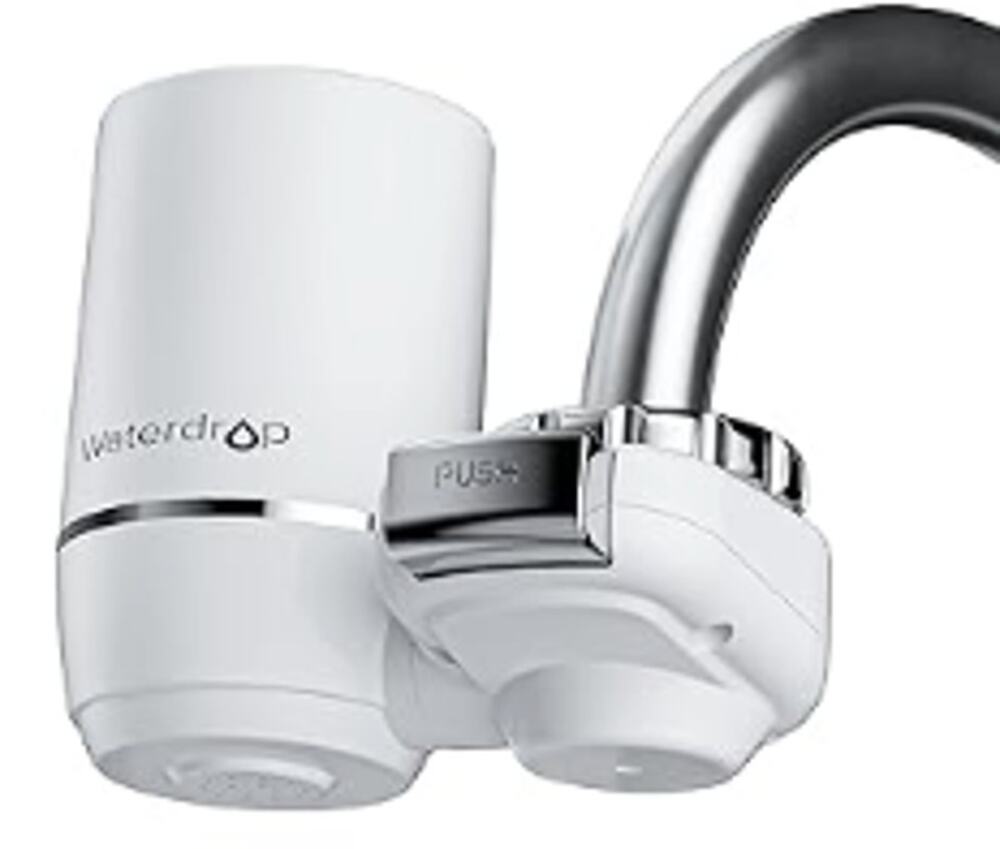 Waterdrop Sink Filter Water Faucet for Skin Care, NO Filter NOT Included- White